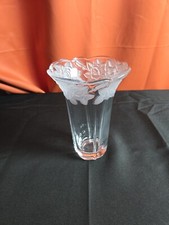 Crystal glass vase for sale  Hockley