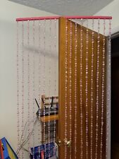 Pink beaded curtains for sale  Abingdon