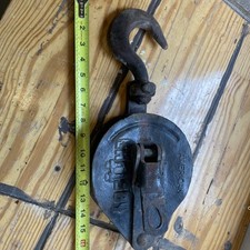 Usado, Crosby American 1,5 Ton Snatch Block com gancho, polia de corda vintage raro comprar usado  Enviando para Brazil
