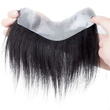 Pieza de cabello humano frontal invisible para hombre que cubre sistema de flecos de línea de cabello que retrocede segunda mano  Embacar hacia Argentina