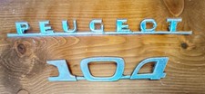 LOGO STEMMA "104" SCRITTA METALLO ORIGINALE FREGIO  BADGE PEUGEOT 104 , usado comprar usado  Enviando para Brazil