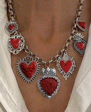 Collana cuore sacro usato  Zibido San Giacomo