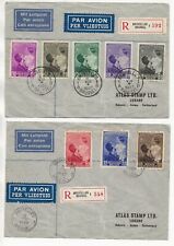 Usado, Capas Bélgica x 2 1937 conjunto no correio aéreo correio registrado Bruxelas comprar usado  Enviando para Brazil