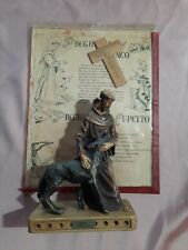 Statuetta S. Francesco Con Cane Lupo. Vintage. Preghiera Del Branco E ... comprar usado  Enviando para Brazil
