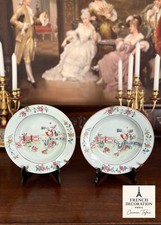 Paire assiettes xviiie d'occasion  Villenauxe-la-Grande
