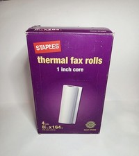 Grampos 1 polegada núcleo rolos de fax térmico papel 8,5" x 164' na caixa 4 rolos item 37540 comprar usado  Enviando para Brazil