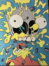 Pintura desconstruída sobre tela Bart Simpson 16”x20” Pop Art Kaws Matt Gondek comprar usado  Enviando para Brazil