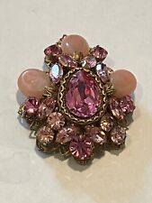 LINDO BROCHE ROSA MULTICOLORIDO VINTAGE REGENCY, usado comprar usado  Enviando para Brazil