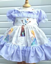 Vestido Dream 1-6 anos bebê meninas lilás Disney congelado manga curta forrado com cinto comprar usado  Enviando para Brazil