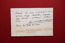 Autografo mario puccini usato  Italia