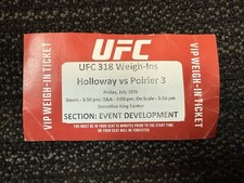 ufc ticket stub for sale  New Orleans
