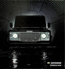 295656) Land Rover Defender - tech. Daten & Ausstattungen - Prospekt 12/2002 comprar usado  Enviando para Brazil