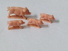 Conjunto de 4 brinquedos de plástico em miniatura para porcos. Mini porcos feitos em Hong Kong comprar usado  Enviando para Brazil