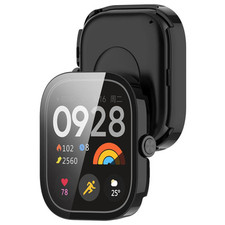Etui ochronne ze szkłem do Xiaomi Redmi Watch 5 Bizon Case Cover Etui Czarne na sprzedaż  Wysyłka do Poland