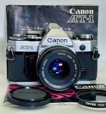[EXC+++] Kit de Câmera de Filme SLR Canon AT-1 com Canon FD 50mm f1.8 S.C. Lente [TESTADA] comprar usado  Enviando para Brazil
