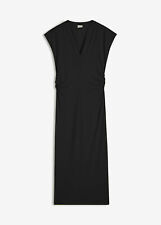 Midikleid raffung schwarz gebraucht kaufen  Deutschland