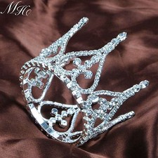 Mini coroas de noiva Gril pequenas tiaras strass peça para cabeça festa de formatura de casamento, usado comprar usado  Enviando para Brazil