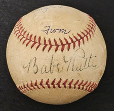 Babe ruth single for sale  USA