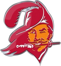 Tampa Bay Buccaneers Premium Alumínio Metal Levantado Auto Emblema, Logotipo Retrô,... comprar usado  Enviando para Brazil
