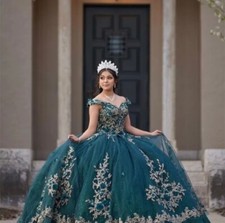 Emerald green quinceanera for sale  Wellington