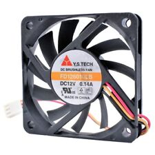 Ventilador de refrigeração silencioso Y.S.TECH FD126010LB 6cm 60mm 6010 12V 0.14A computador CPU 3 pinos comprar usado  Enviando para Brazil