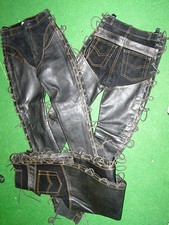 Lederhose geschnürt chaps gebraucht kaufen  Mantel