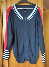 Strickjacke schwarz rot gebraucht kaufen  Effeltrich