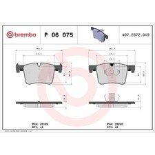 Bremsbelagsatz brembo 06 gebraucht kaufen  Berlin