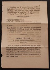 Regio decreto dichiarato usato  Italia