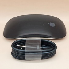 Mouse Apple Magic preto USB-C multitoque MXK63AM/A genuíno A3204 com cabo comprar usado  Enviando para Brazil