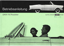 Dkw roadster betriebsanleitung gebraucht kaufen  Padenstedt