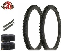 Pneu de bicicleta ALTA 26" x 1,95" preto (2) pneus e tubos HF-189 montanha com alavancas. comprar usado  Enviando para Brazil