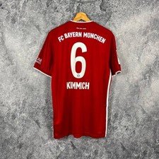 Kit de camiseta de futebol Adidas Bayern Munchen #6 Kimmich 2020/21 vermelha tamanho G, usado comprar usado  Enviando para Brazil