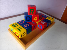 Jeu ancien cubes d'occasion  Porcelette