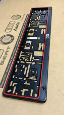 1 x Genuíno VW 'GTI' Suporte de Placa de Número Vermelho Quadro Surround - Novo em folha comprar usado  Enviando para Brazil