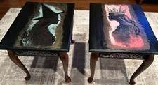2 black end tables for sale 2 black end tables for sale Port Jefferson