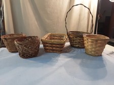 Wooden baskets medium for sale  New Oxford