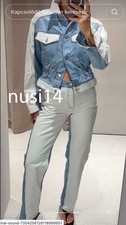 ZARA NOWA DAMSKA KURTKA DŻINSOWA Z1975 KOMBINOWANA ŚREDNIO NIEBIESKA XS-XL 6164/157/427 na sprzedaż  Wysyłka do Poland
