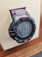 Incrível Novo Relógio Personalizado Roxo Casio Pro Trek Resistente Solar Sensor ABC PRG270 comprar usado  Enviando para Brazil
