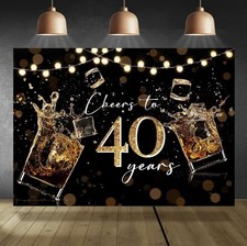 40th birthday backdrop for sale  Providence