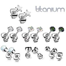 Titanium stud earrings for sale  KING'S LYNN