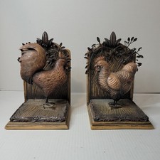 Chicken rooster bookends for sale  Coldwater