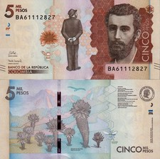 Colombia 5000 pesos usato  Anzio