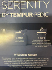 Serenity tempur pedic for sale  Waterford