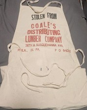 Avental de loja de ferragens vintage carvão distribuindo Lumber Co. Philadelphia década de 1950 comprar usado  Enviando para Brazil