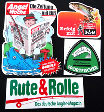 Werbe aufkleber angler gebraucht kaufen  Köln