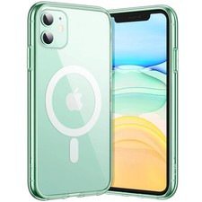 Capa transparente iPhone 11 MagSafe – Capa magnética à prova de choque, verde meia-noite 6,1" comprar usado  Enviando para Brazil