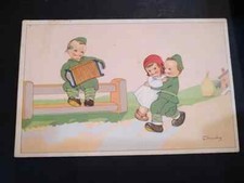 Cartolina illustratore tomba usato  Italia