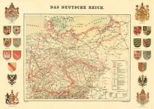 Deutsche reich karte gebraucht kaufen  Grabenstätt