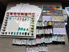 Lote de paletas Daniel Smith aquarela 44 tubos cartões ponto cerâmica paleta 2025 comprar usado  Enviando para Brazil